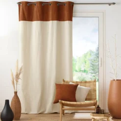 Rideau bouclette (140 x 240 cm) Ava Camel