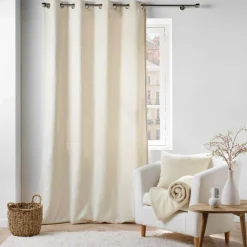 Rideau bouclette (140 x 240 cm) Wooly Ecru