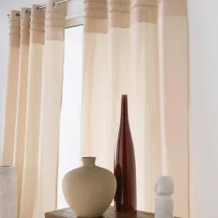 Rideau coton tufté (140 x 240 cm) Hilary Beige