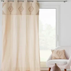 Rideau coton tufté (140 x 240 cm) Kamary Beige