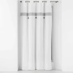 Rideau coton (140 x 240 cm) Amaya Gris