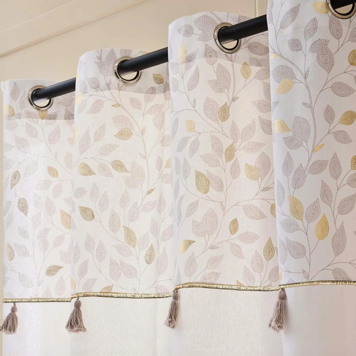 Rideau coton (140 x 240 cm) Duchesse Blanc