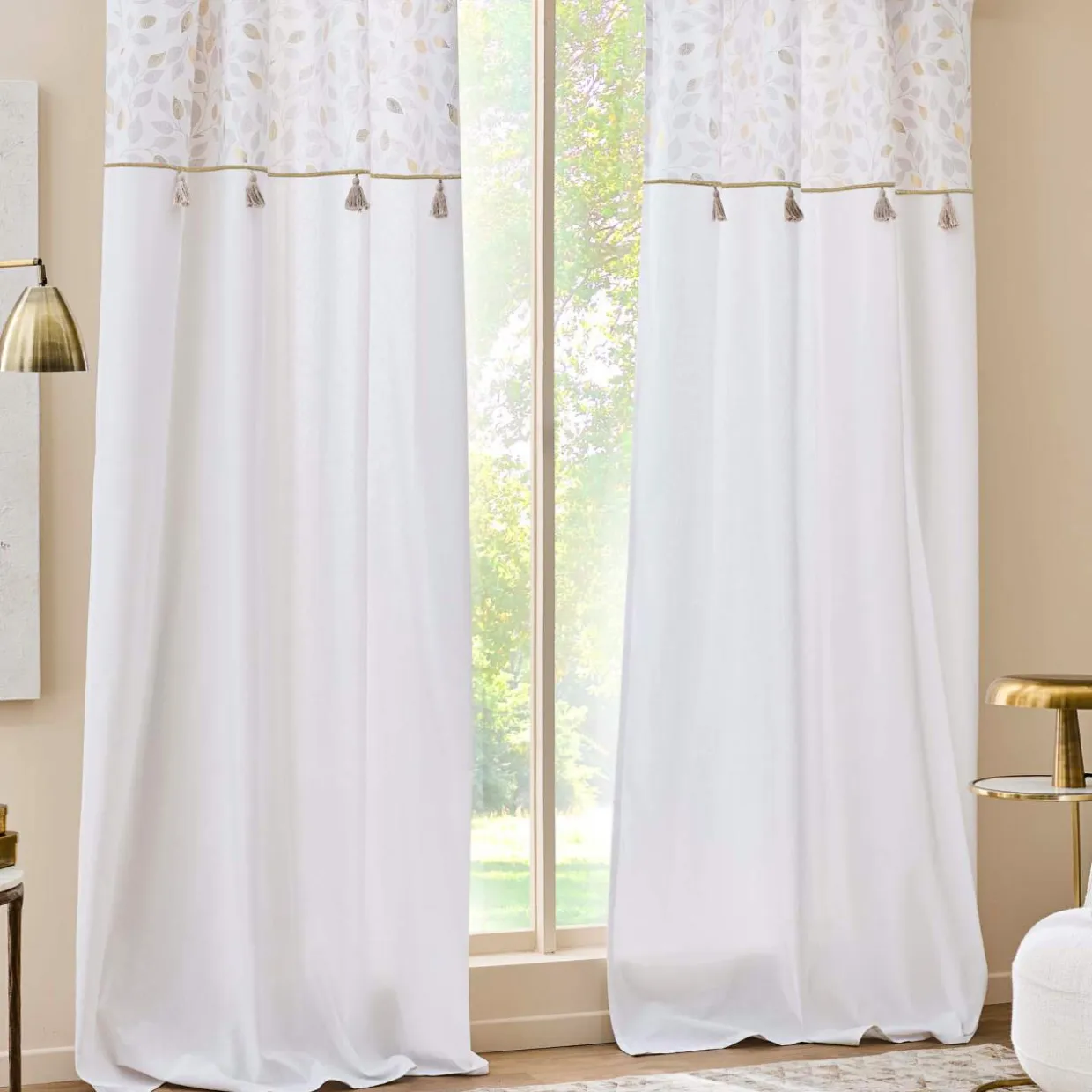 Rideau coton (140 x 240 cm) Duchesse Blanc
