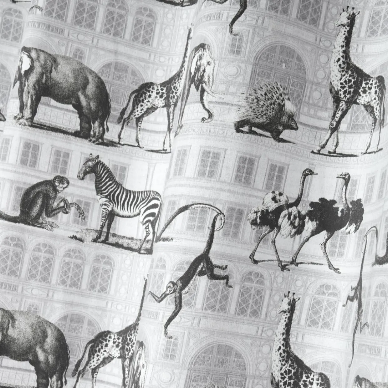 Rideau coton (135 x 250 cm) Haussmann Gris