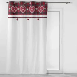 Rideau coton (140 x 240 cm) Heidi Rouge