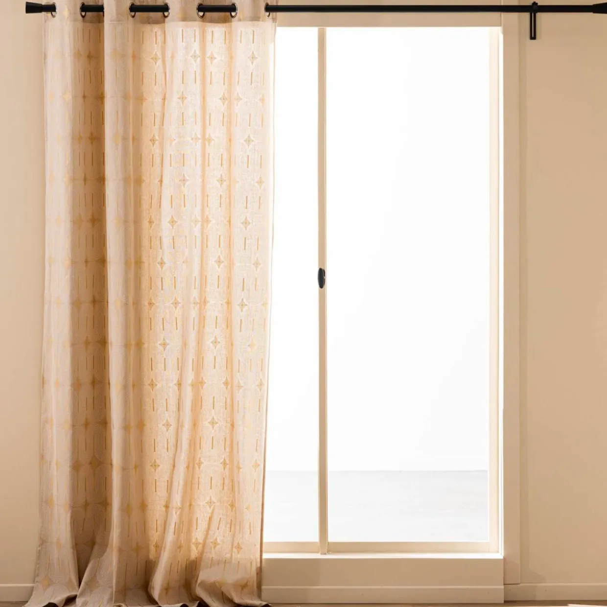 Rideau coton (140 x 280 cm) Ondine Blanc