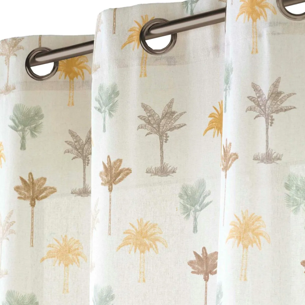 Rideau coton (140 x 240 cm) Palmelia Beige
