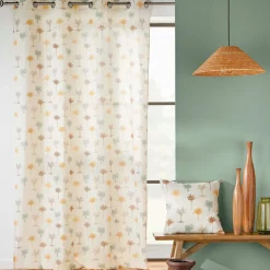Rideau coton (140 x 280 cm) Palmelia Beige
