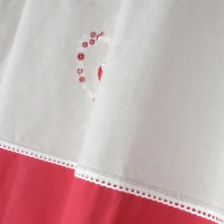 Rideau coton (140 X 260 cm) Pauline Rouge