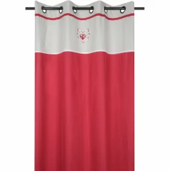 Rideau coton (140 X 260 cm) Pauline Rouge