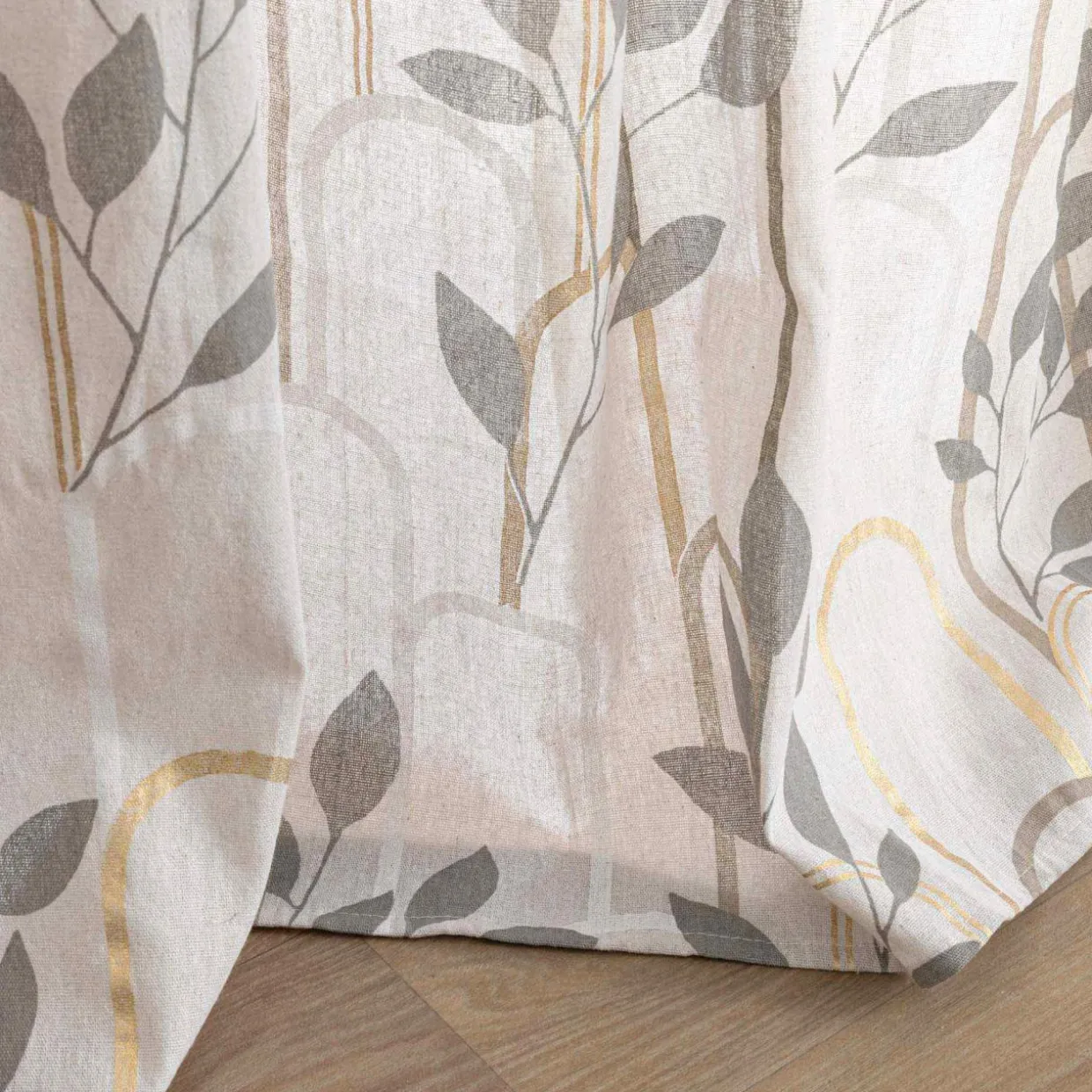 Rideau coton (140 x 240 cm) Roseris Gris