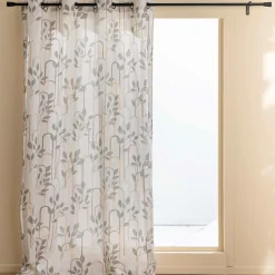 Rideau coton (140 x 240 cm) Roseris Gris