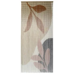 Rideau de porte bambou (90 x 200 cm) Abstraction Beige