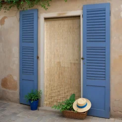 Rideau de porte Bambou (90 x 200 cm) Savana Beige