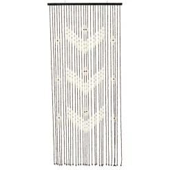 Rideau de porte perles bambou (90 x 200 cm) Roy Marron
