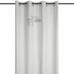 Rideau effet laine (135 x 260 cm) Planay Ecru