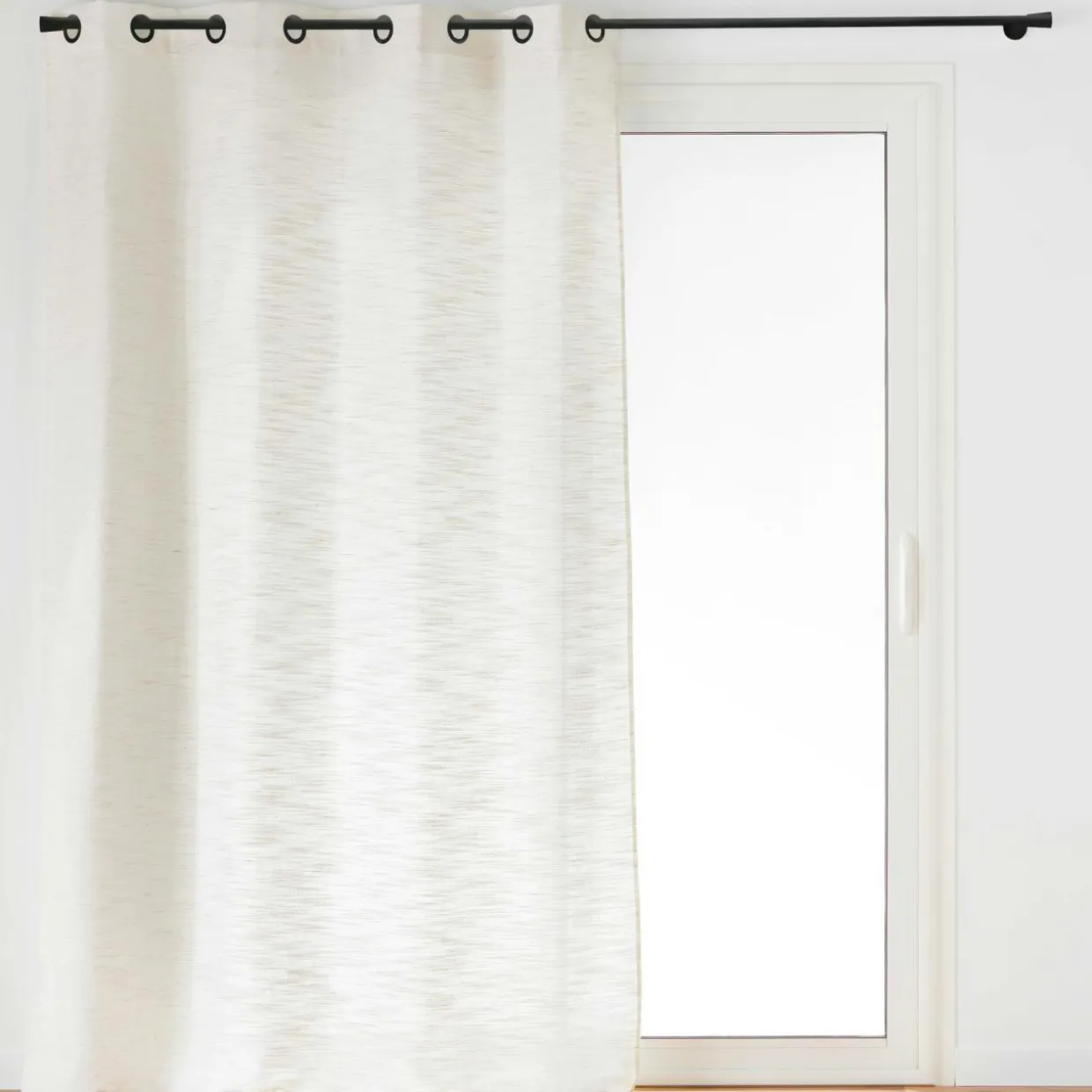 Rideau effet lin tissé (140 x 260 cm) Nando Ecru