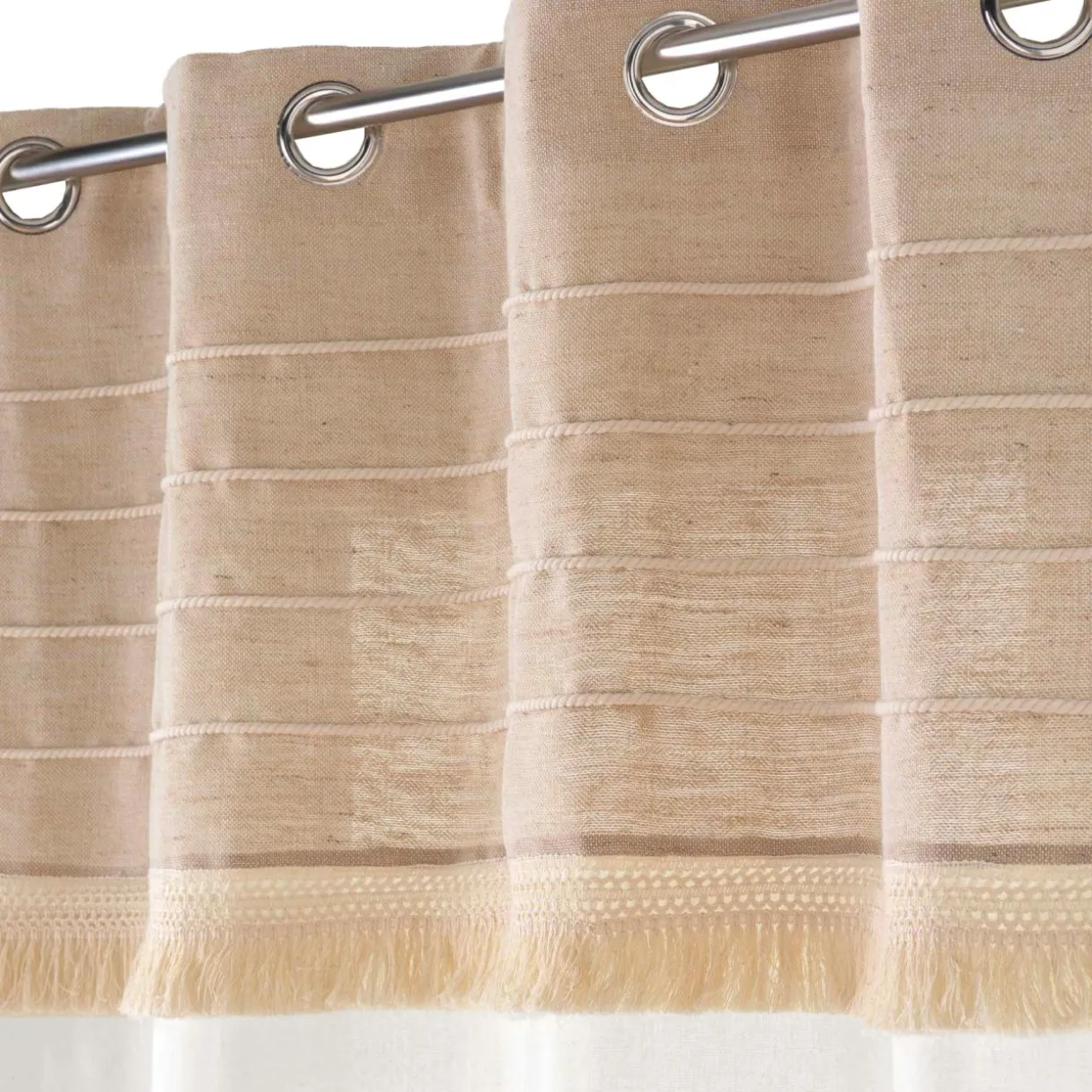 Rideau en coton et jute (140 x 240 cm) Cirrus Beige