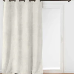 Rideau flanelle relief (140 x 240 cm) Flanela Ecru