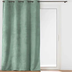 Rideau flanelle relief (140 x 240 cm) Flanela Vert kaki