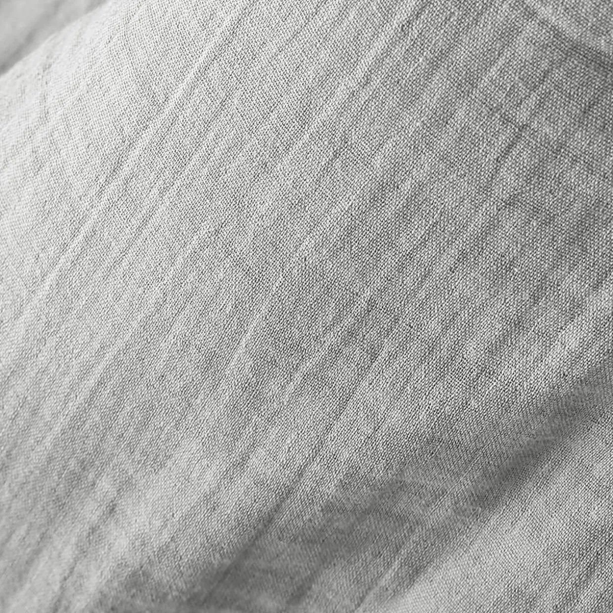 Rideau gaze de coton ajustable (140 x max 300 cm) Gaïa Gris nuage