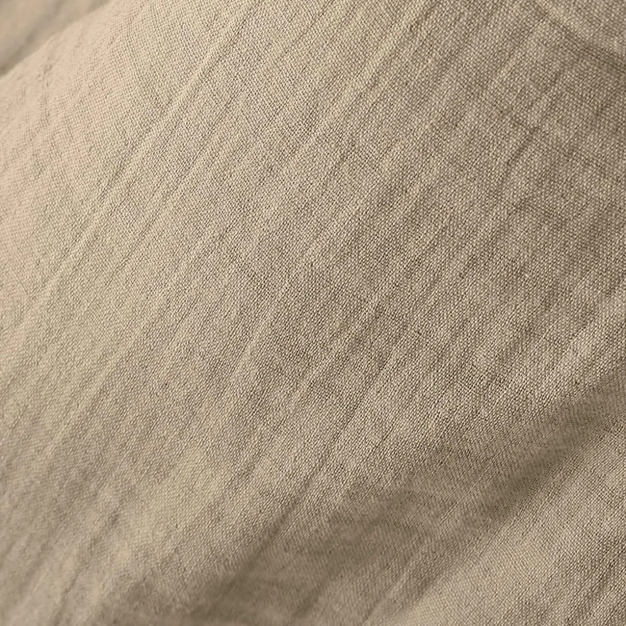 Rideau gaze de coton ajustable (280 x max 300 cm) Gaïa Ficelle