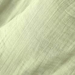 Rideau gaze de coton galon fronceur (140 x 240 cm) Gaïa Vert tilleul