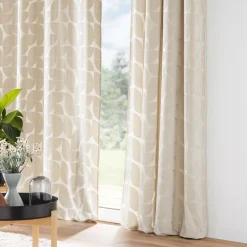 Rideau œillets velours (135 x 260 cm) Geolia Beige