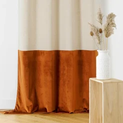 Rideau lin (135 x 240 cm) Duolin Orange