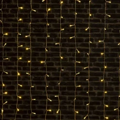 Rideau lumineux H2 m L0,90 m 200 LED Blanc chaud