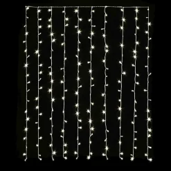Rideau lumineux H1,50 m L2,25 m 240 LED Super chaser Blanc chaud