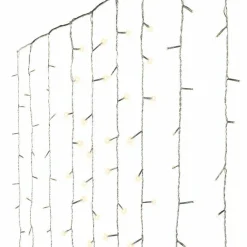 Rideau lumineux H1,50 m L2,25 m 240 LED Super chaser Blanc chaud