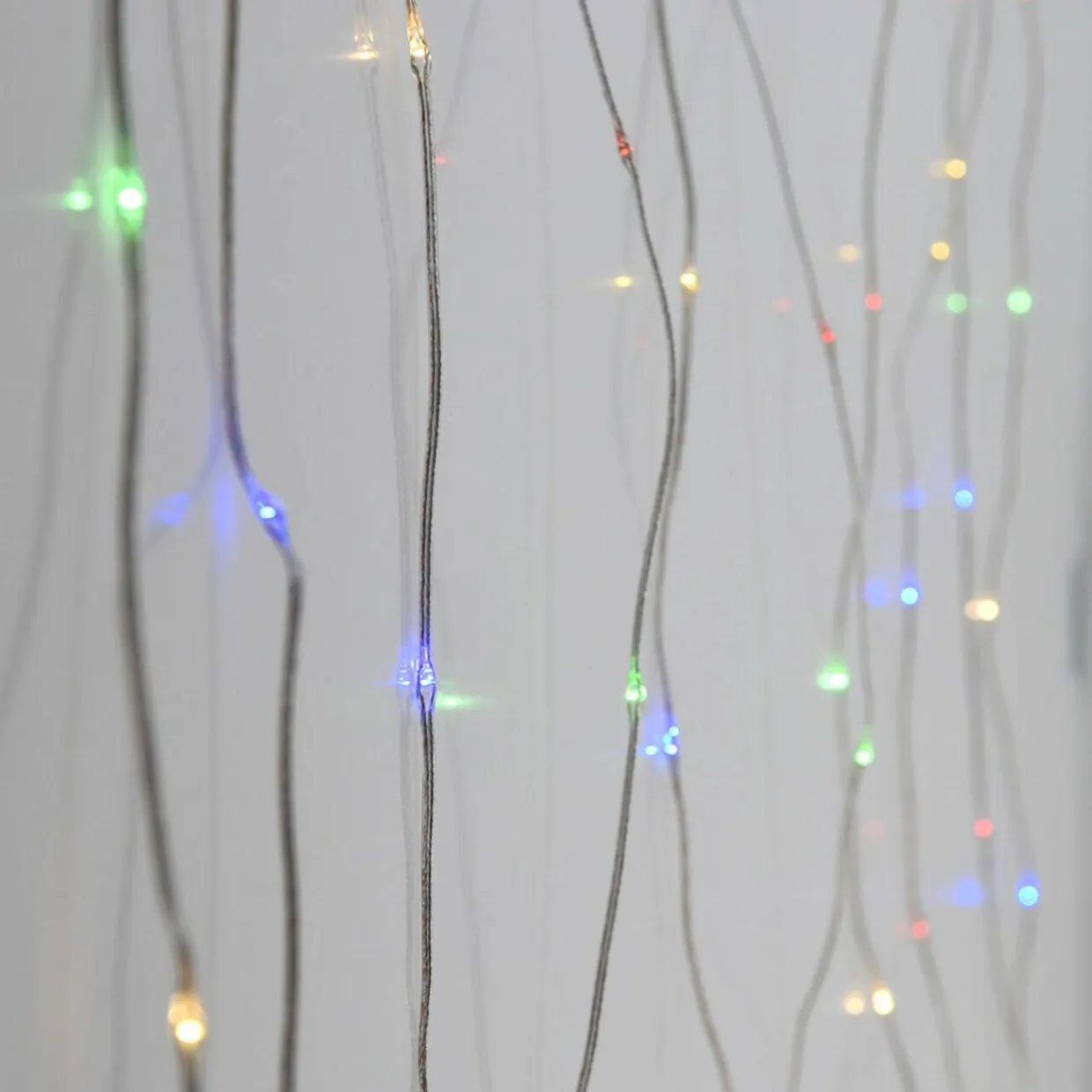 Rideau lumineux H1,90 m L1,90 m 400 Micro LED Multicolore