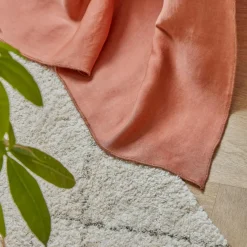 Rideau lyocell Tencel™ ajustable (140 x max 270 cm) Olivia Terracotta