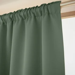 Rideau obscurcissant galon fronceur (140 x 260 cm) Dark Vert romarin
