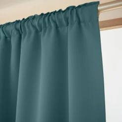 Rideau obscurcissant galon fronceur (140 x 260 cm) Dark Bleu canard