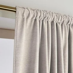 Rideau obscurcissant thermique galon fronceur (280 x 240 cm) Minuit Taupe