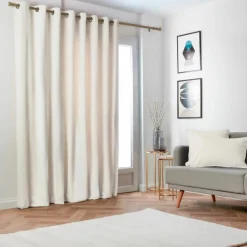 Rideau obscurcissant thermique (280 x 240 cm) Minuit Beige sable