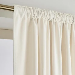 Rideau obscurcissant thermique galon fronceur (140 x 240 cm) Minuit Beige sable