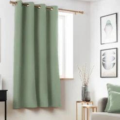 Rideau obscurcissant thermique (140 x 180 cm) Minuit Vert kaki