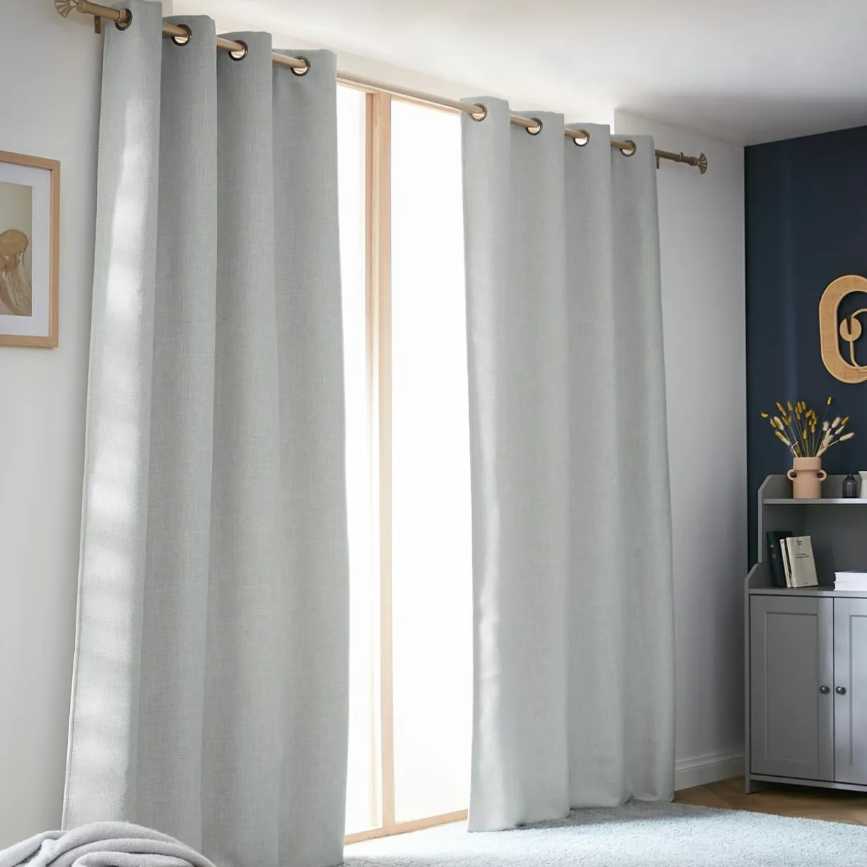 Rideau obscurcissant thermique (140 x 240 cm) Alba Gris