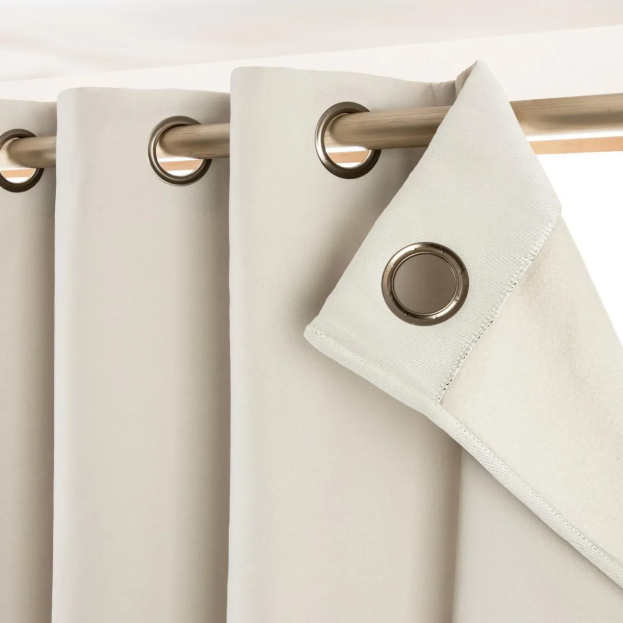 Rideau obscurcissant thermique (180 x 260 cm) Calore Beige