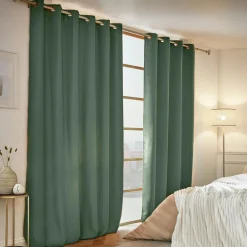 Rideau obscurcissant thermique (180 x 260 cm) Calore Vert romarin