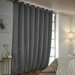 Rideau obscurcissant thermique (280 x 260 cm) Calore Gris anthracite