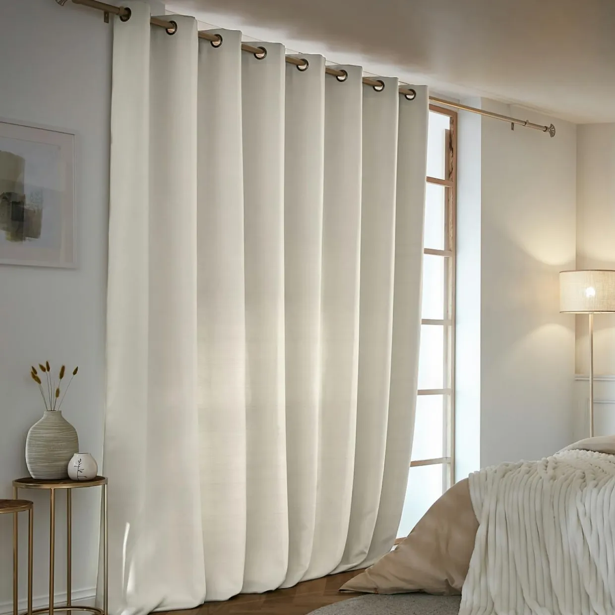 Rideau obscurcissant thermique (280 x 260 cm) Calore Beige