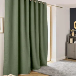 Rideau obscurcissant thermique (280 x 240 cm) Alba Vert kaki