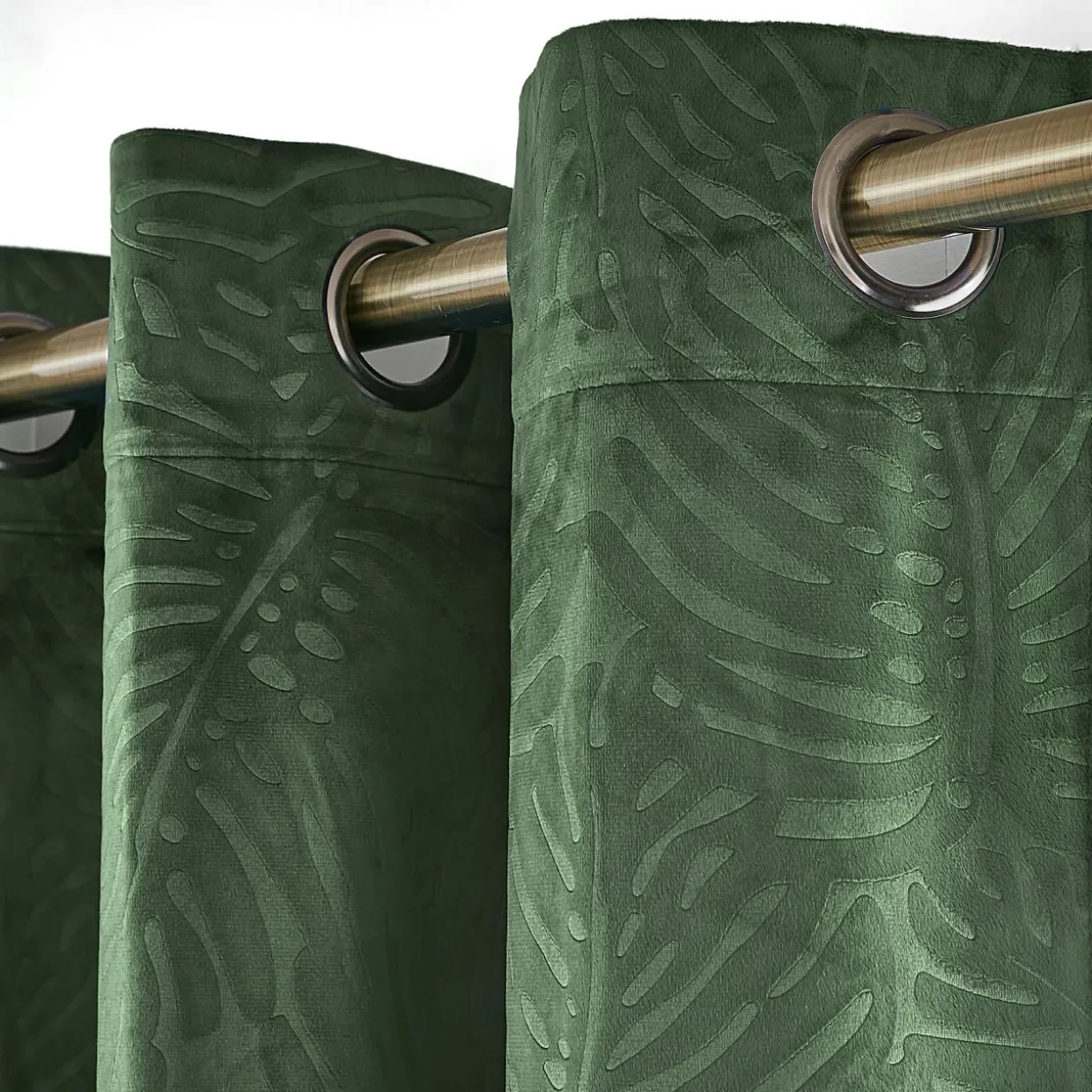 Rideau obscurcissant velours (140 x 240 cm) Fern Vert romarin