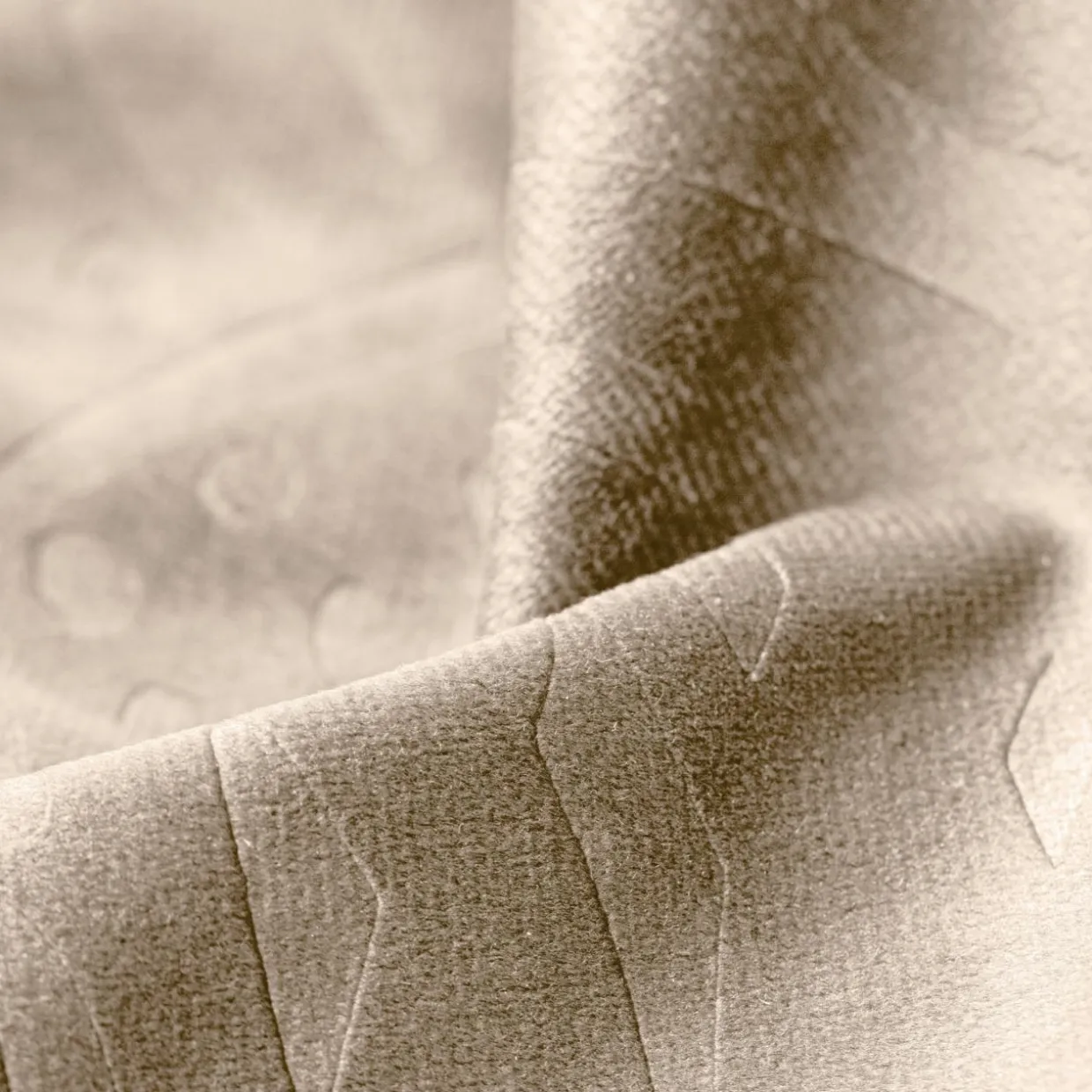 Rideau obscurcissant velours (140 x 280 cm) Fern Taupe