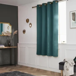 Rideau obscurcissant (140 x 180 cm) Dark Bleu canard