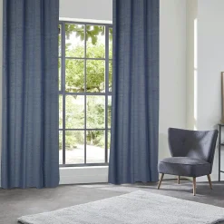 Rideau occultant velours (135 x 260 cm) Yupi Bleu indigo